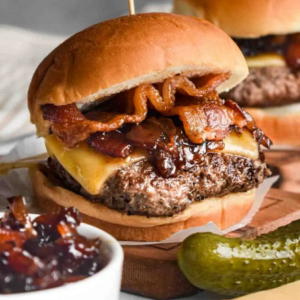 Bacon Egg Jam Cheeseburger Meal